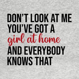 Girl At Home Lyric Taylor Swift T-Shirt